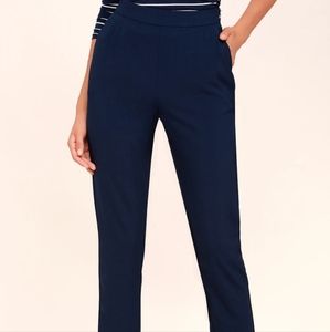 Navy Blue High Waisted Pants (L)